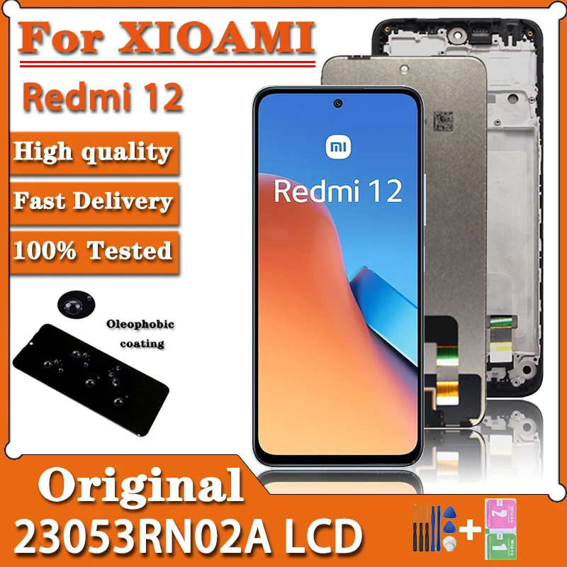 Original for Xiaomi Redmi 12 LCD 23053RN02A Display Touch Screen original-for-xiaomi-redmi-12-lcd-23053rn02a-display-touch-screen
