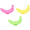 1PC Portable Banana Shape Banana Protective Case Creative Plastic Banana Fruit Storage Case for Travel Outdoor 3