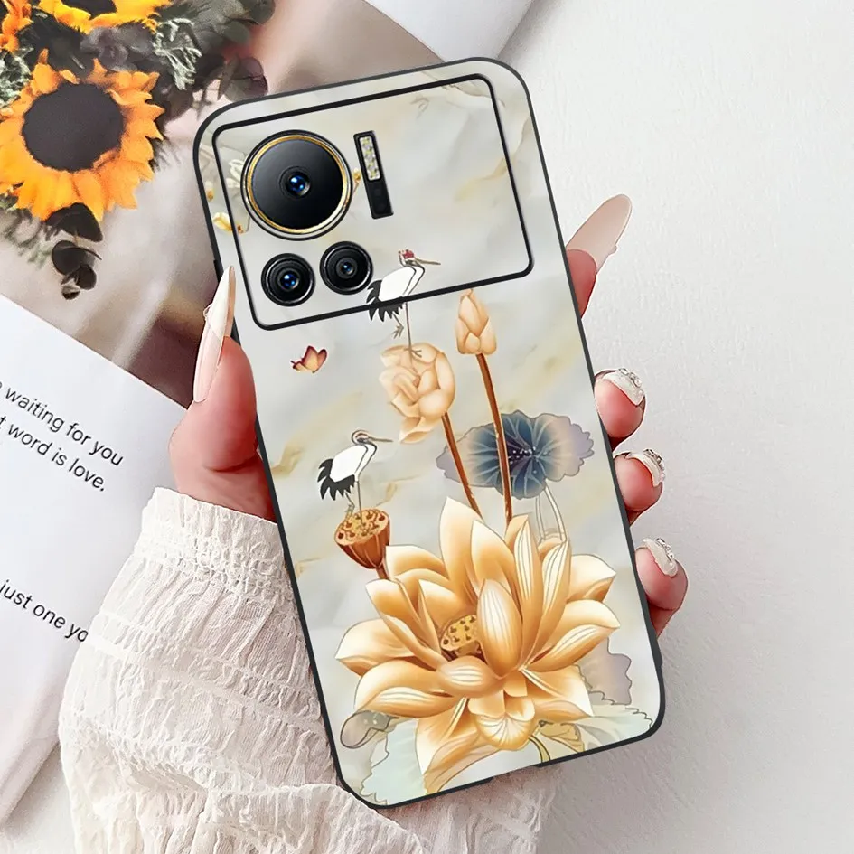 Stylish Flower Butterfly Soft Silicone Phone Case Cover