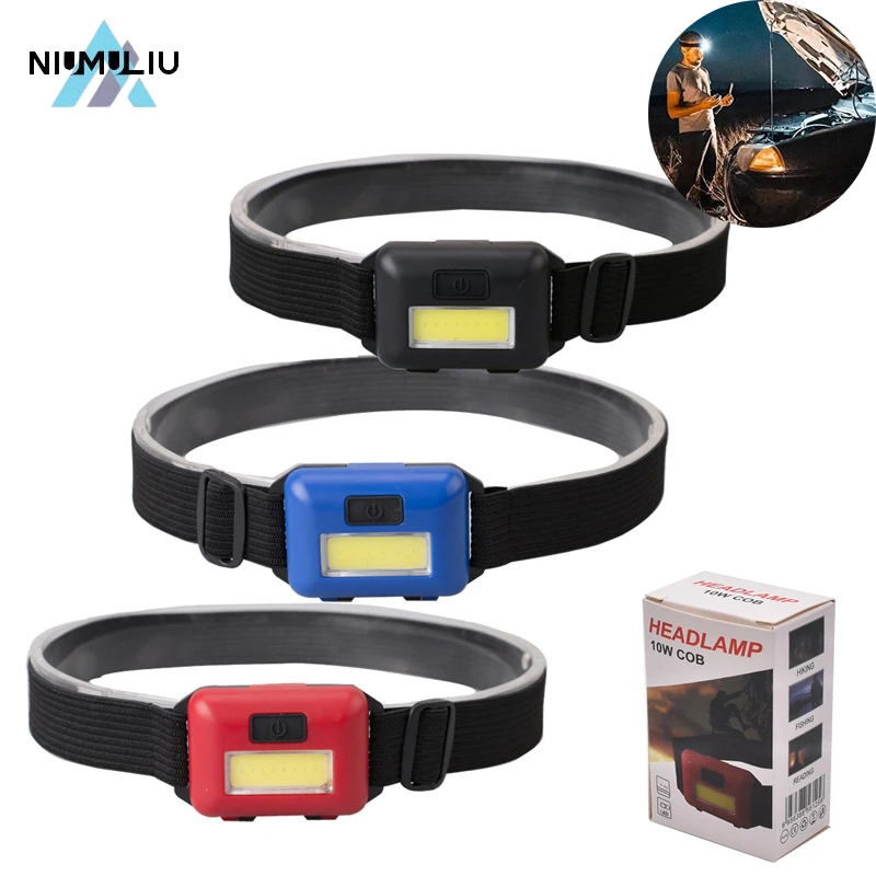 

F2 3Pcs Mini Cap Light Camping Fishing Headlights Portable Cob Torch Headlamps Waterproof Front Light Led Lights Christmas Gifts