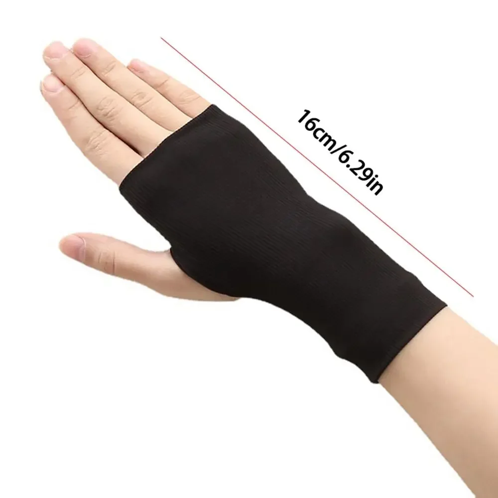 Fingerless Gloves,Sports Gloves,Half Finger Gloves,Ridding Gloves for Women Summer Driving,Solid Color Non-slip Mittens,Ice Silk Men Elastic Half Finger