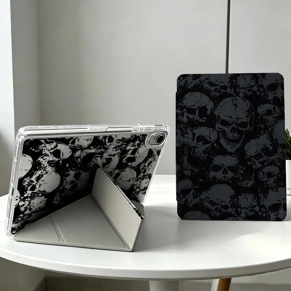 Black Skull Pattern Soft Tablet Case