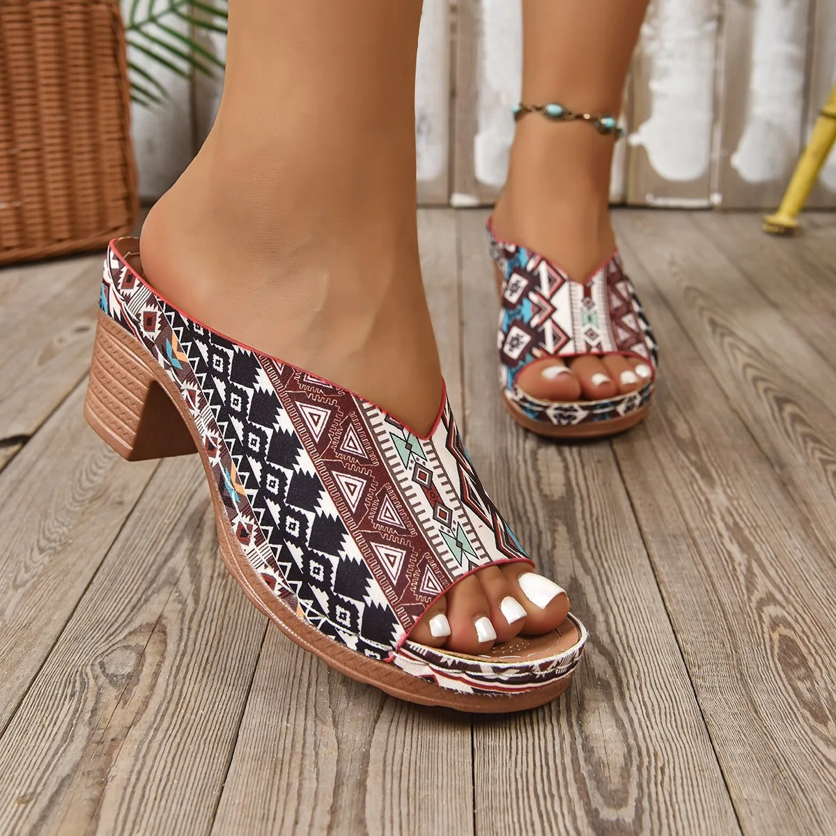 Women Shoes Fashion Sandals Wedge Women Shoe Open Toe Slide Women's Sandals Beach Footwear Female Slippers Zapatos De Mujer