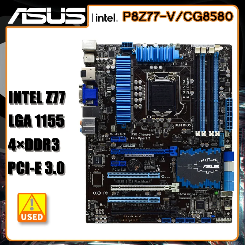 Scheda Madre Lga 1155 Asus P8Z77-V/Cg8580/Dp_Mb Intel Z77 Ddr 32Gb Usb2.0 Pci-E 3.0 Usb3.0 Hdmi Atx Supporto Core I5-3340 I3-3220