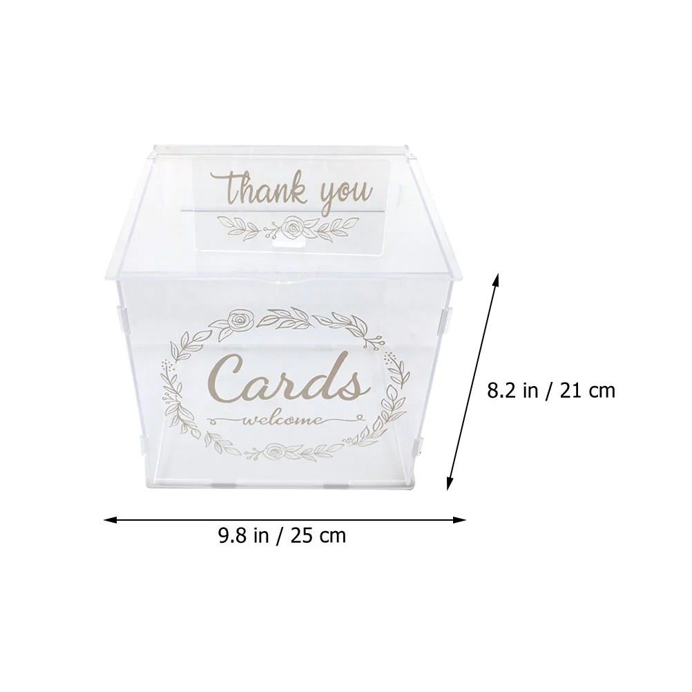 Wooden Gift Card Boxes Acrylic Card Box Wedding Party Boxes