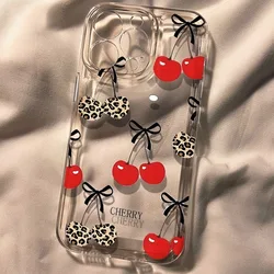 Leopard Cherry Clear TPU Phone Case for Vivo V40 5G (T - 55TM0704B1)