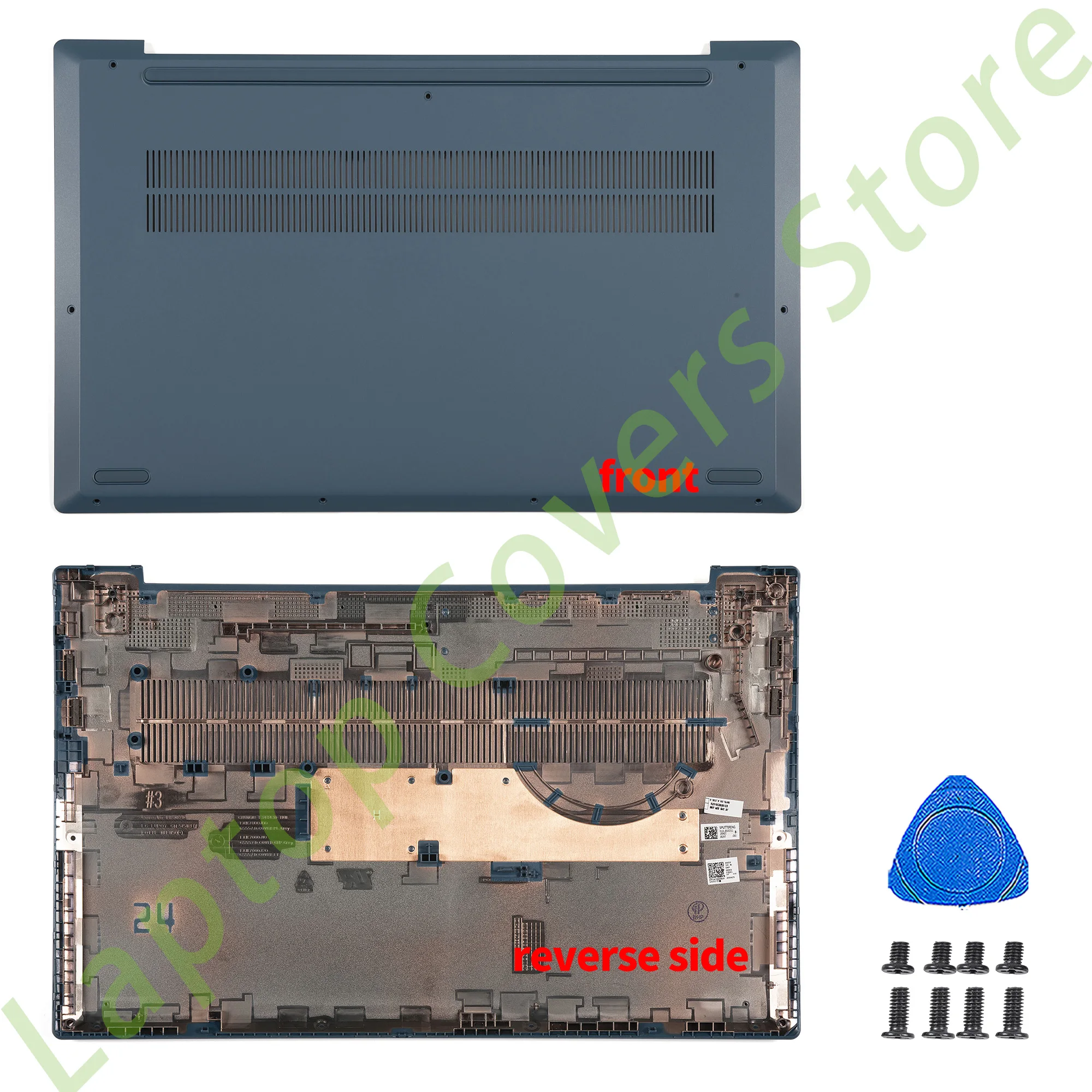 파란색 LCD 후면 커버, 전면 베젤 힌지, 팜레스트 하단 교체 2020, Ideapad 5 15IIL05 15ARE05 15ITL05 15ALC05