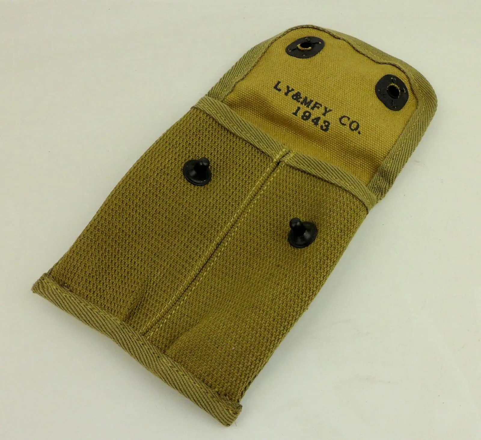 . WW2 US Army M1911 Double Magazine Pouch Pocket Case