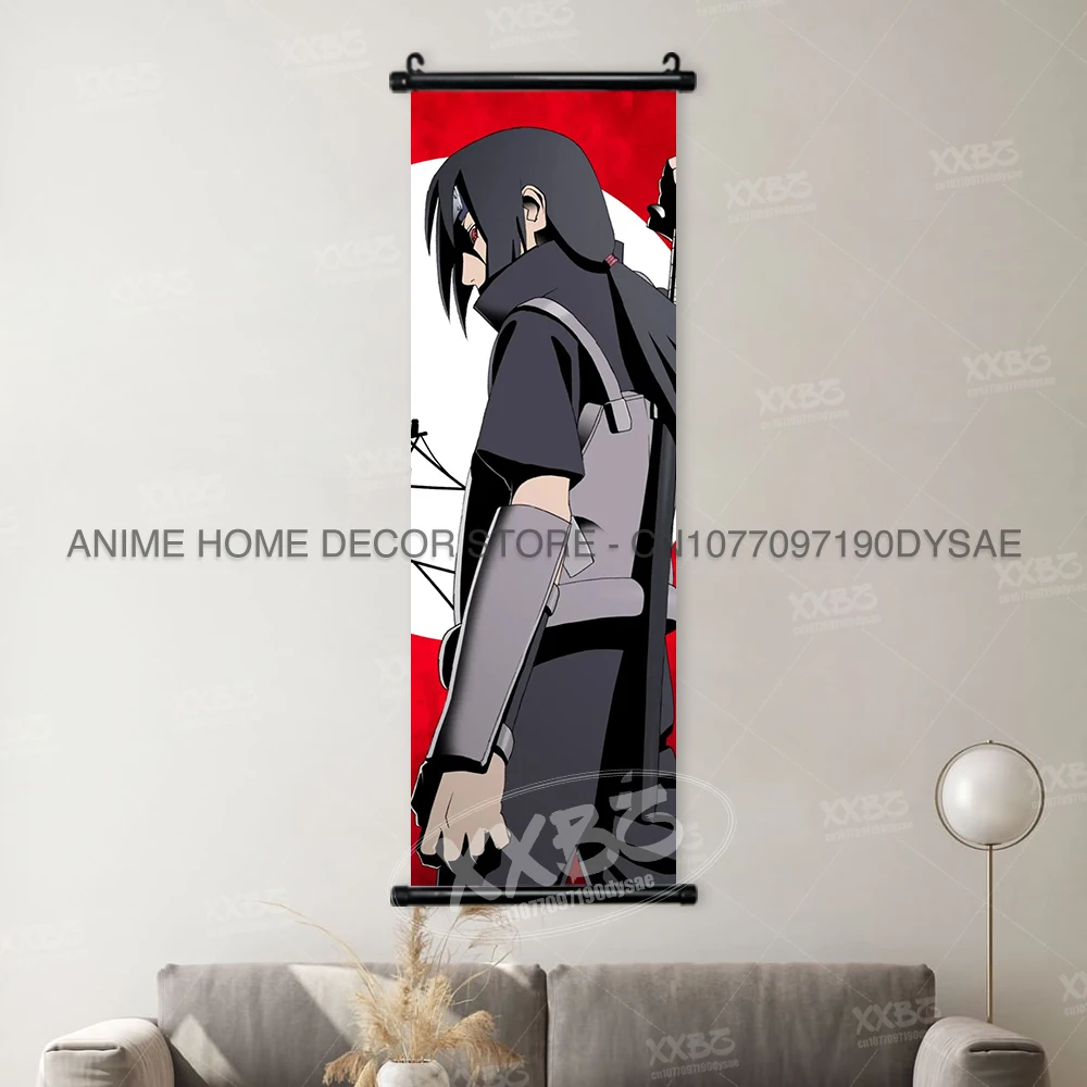 Anime Wall Art: Uchiha Itachi, Haruno Sakura, Shikamaru & Orochimaru Hanging Decor