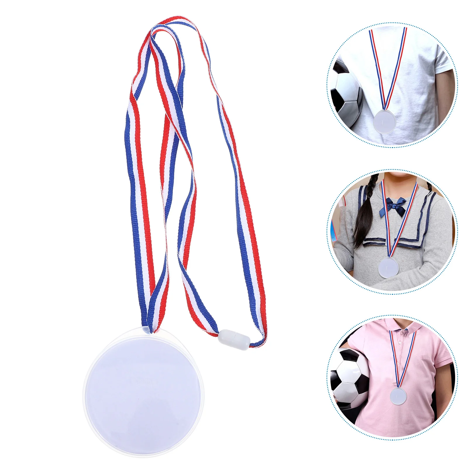10Pcs Medal Toy Children Award Medal diy Blank Medals Football Decor Home Desktop Kid Sports Encouragement Contest Reward award medals