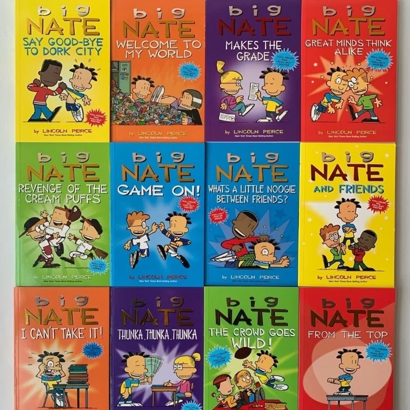 

Big Nate's Adventures In English There's A Troubler King In Our Class Comic Book Version Full Color Six Random Copies