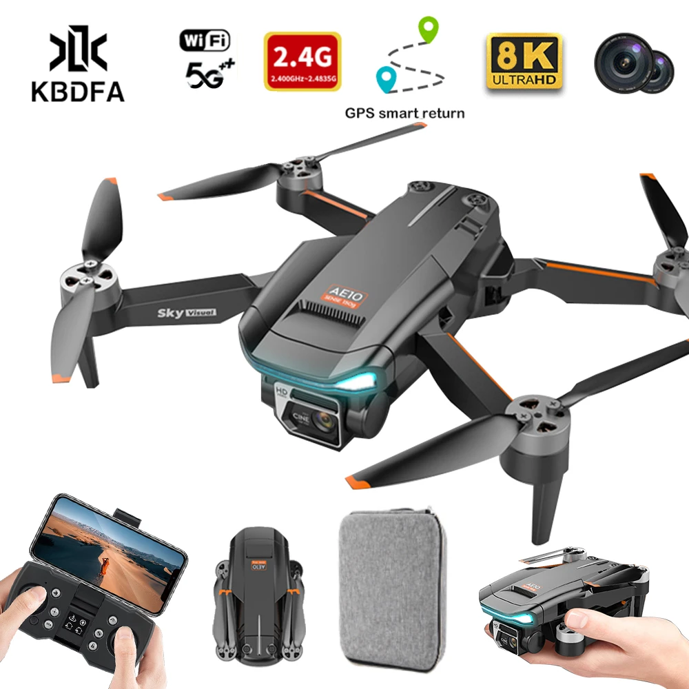KBDFA AE10 6K Mini Brushless Motor Drone Fpv HD 4K Profesional Dual