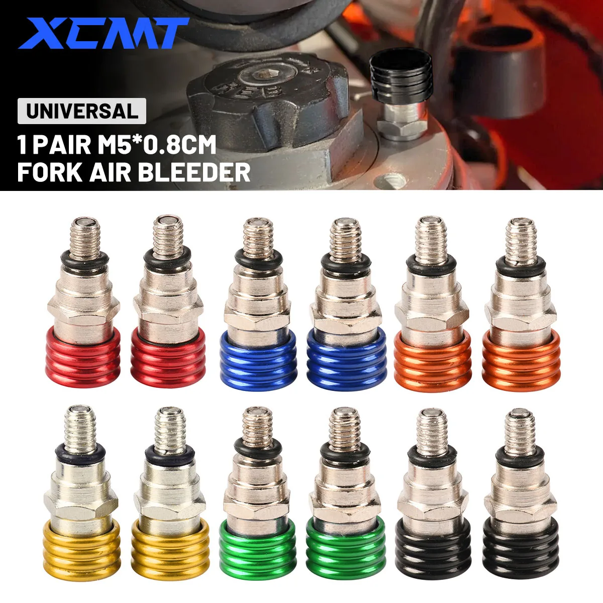2pcs Motorcycle Air Bleeder Pressure Valve Brake Fluid Screw Fork Air Bleed Valve Brake Bleeder Valve Air Bleeder Valve Brake Screws - View #10