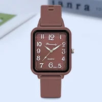 Brand Silicone Strap Watch Student Leisure Square Digital Women Quartz Watch New Fashion Ladies Luxury Wristwatch Dropshipping 1