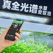 Fish Tank LED Lighting Amphibious 2 Set of Bracket Grass Tank Brightening Water Algae IP68 Waterproof Full Spectrum Plant Lamp 