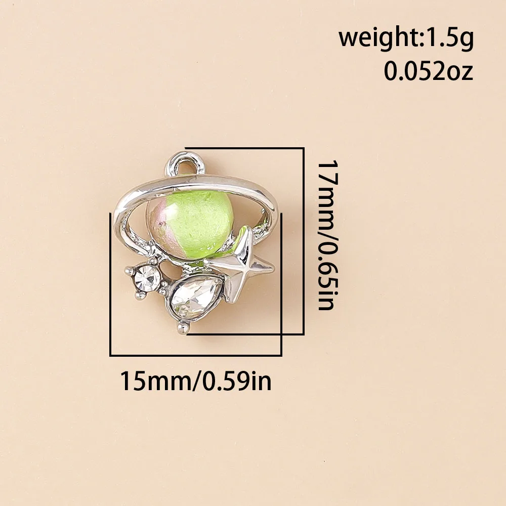 Leslie 5 Stück Y2K Charms Exquisite Herz Schleife Schmetterling Anhänger für DIY handgemachte Halskette Armband Schmuckherstellung Zubehör – Detail 6
