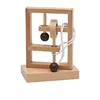 Wooden Play Wheels with Puzzle Lock Montessori Round and Circle Threading  Lu Ban  Educational Toys for Kids Adult Social Games 4