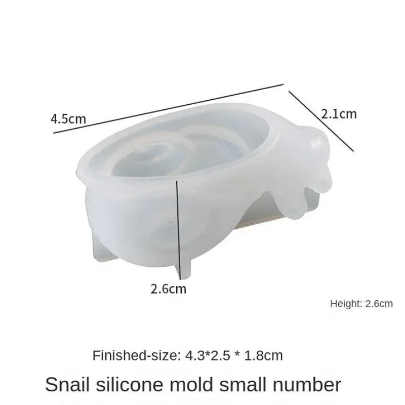 DIY Epoxy Resin Mold Lovely Snail Small Animal Silicone Molds Casting Mold Snail Making Plaster Mould for Home Decor Ornament