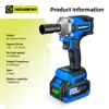 NEWBENY 1000N.m 1/2 inch Brushless Electric Wrench 3Gear Cordless Handheld Impact Wrench Driver Power Tool For Makita 18VBattery 2