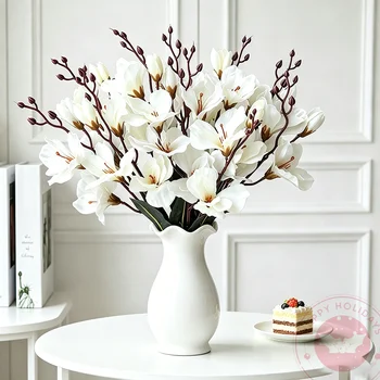 Artificial Magnolia Flower Bouquet 1