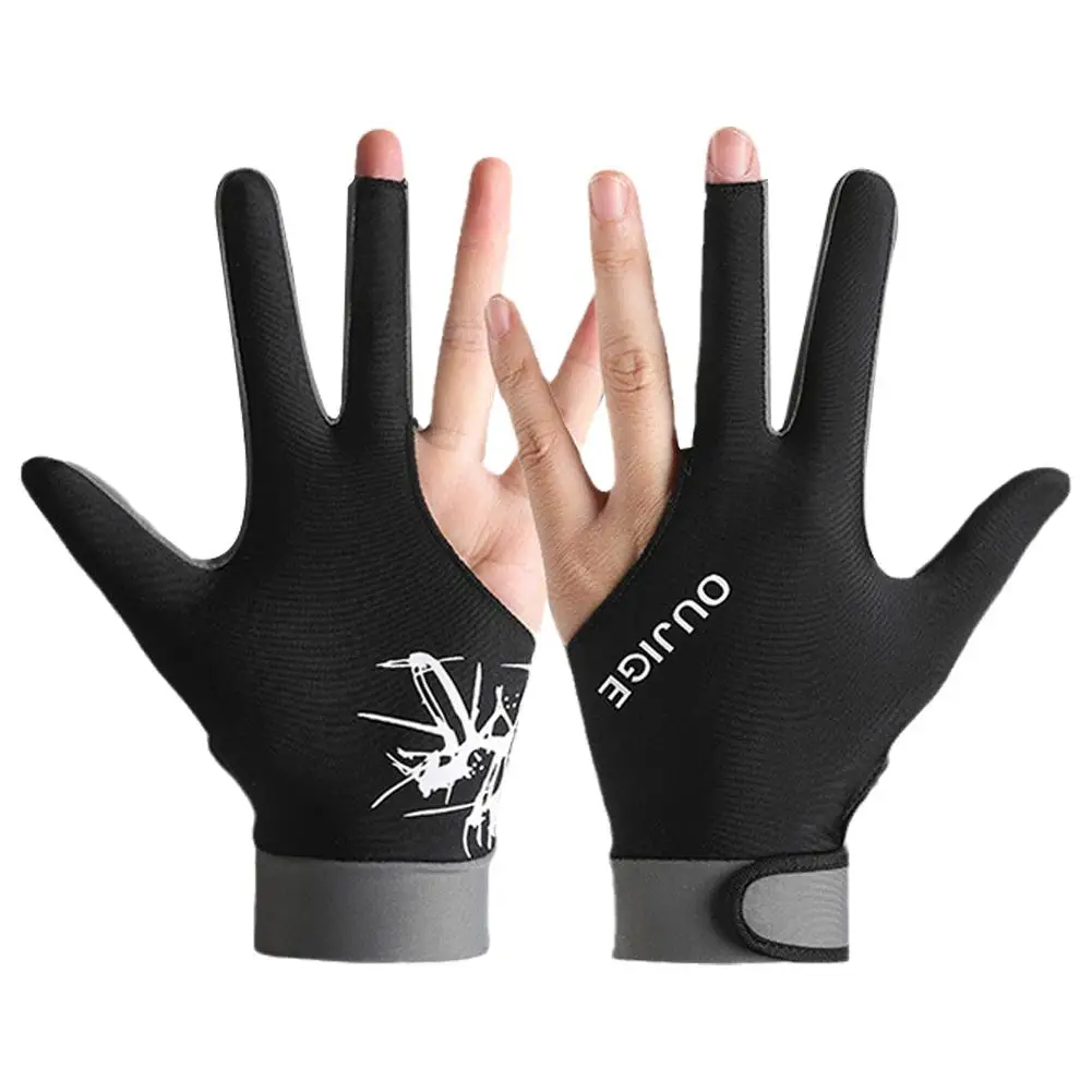 1pcs Snooker Gloves Dual Color Assembly Design Elastic Anti Billiard Wear-resistant Slip Gloves Breathable And N0M7