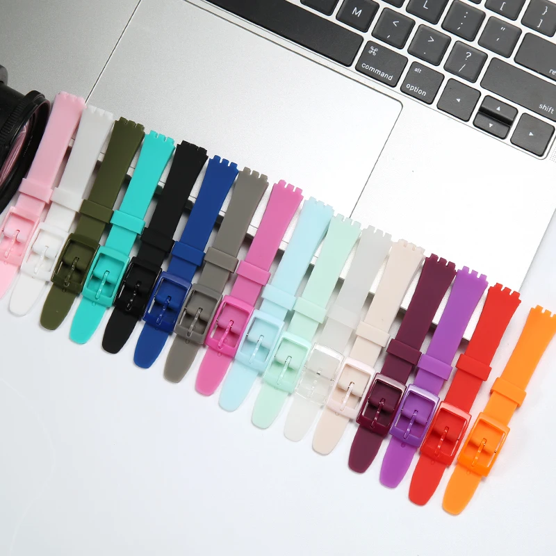 Colorful Silicone Sport Strap Bracelet - 12mm Wristband Replacement
