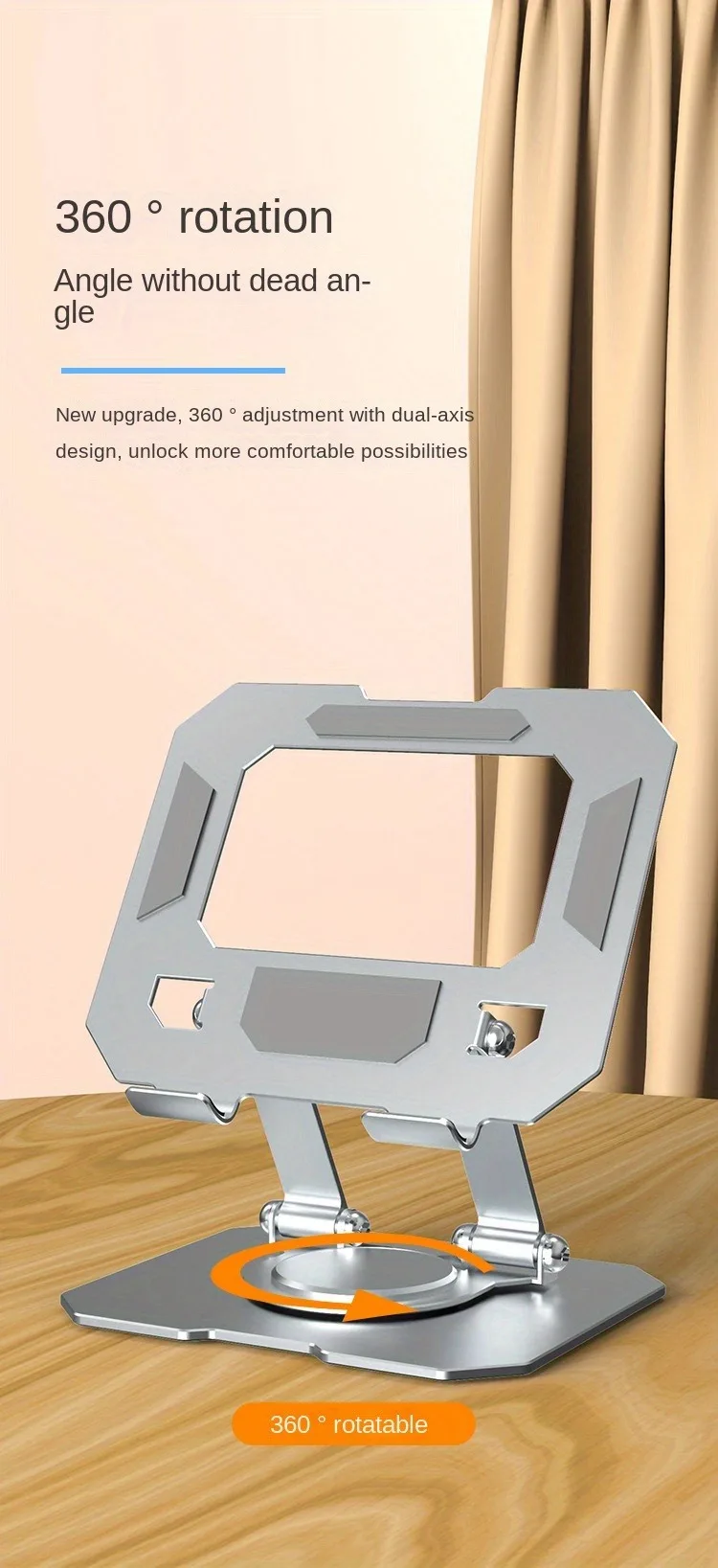 Supporto per tablet pieghevole e regolabile per ipad e tablet_voghion.com