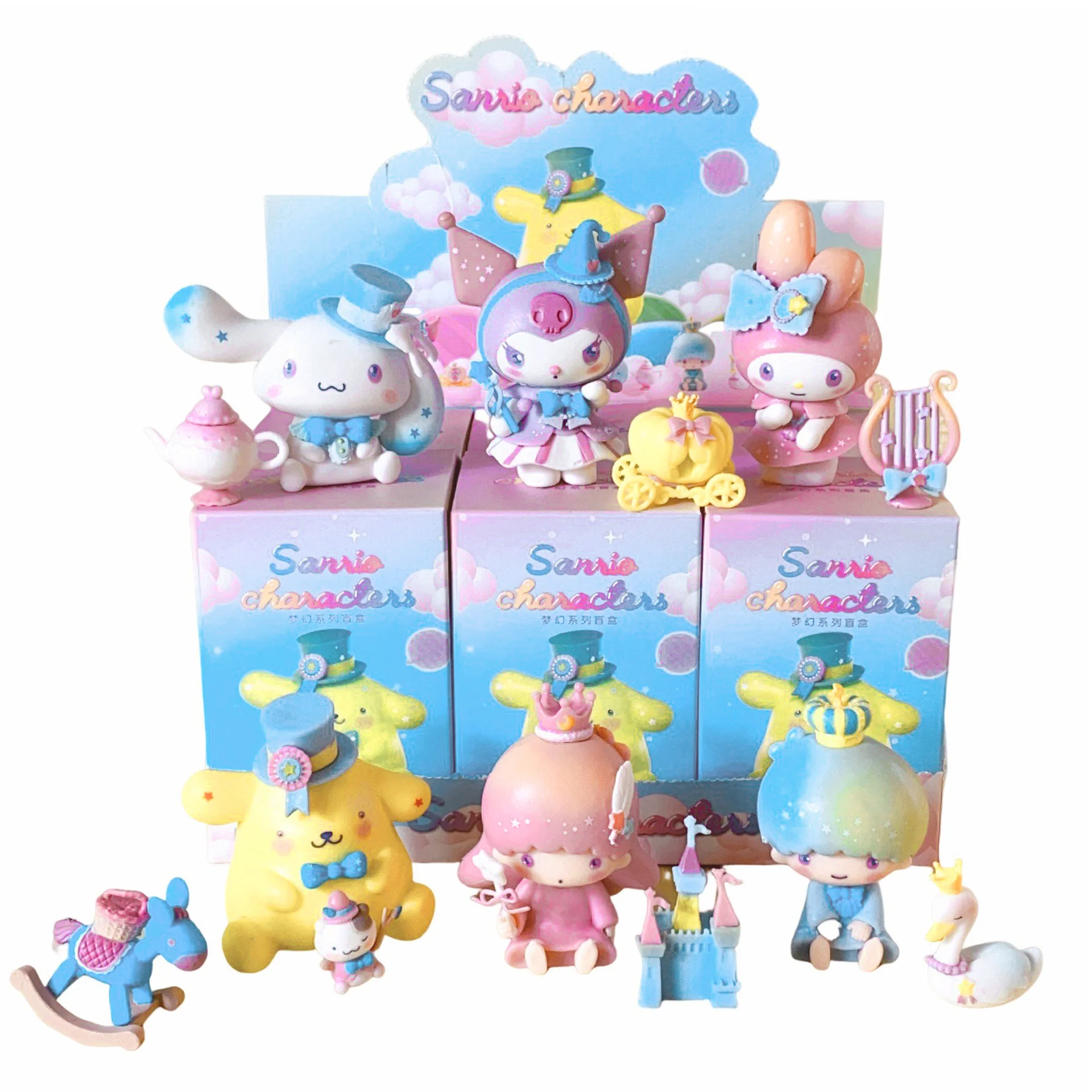 MINISO Sanrio Characters Fluffy Rabbit Series Confirmed Blind Box Figure  HOT