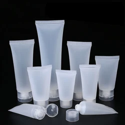 50Pcs 30ml 50ml Cream Bottles Frosted Squeeze Lotion Bottle Plastic Makeup Soft Tube Empty Portable Travel Cosmetic Containers