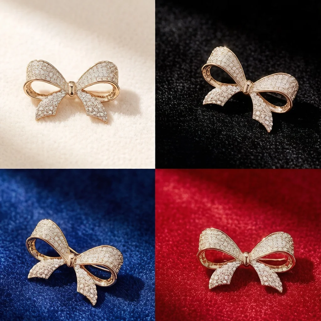 New Clothing Accessories Scarf Clips Badge Themed Brooches Bow Tie Accessories Metal Pins Versatile Wedding Guest Brooches Badge Brooches Decorations Shoe Accessories Decorative Pins Simple Ins Style  - 5