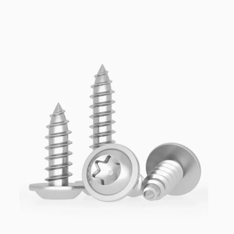 M3 M4 M5 M6 304 A2-70 Stainless Steel Six-Lobe Torx Pan Head with Washer Pad Collar Self-tapping Wood Screw