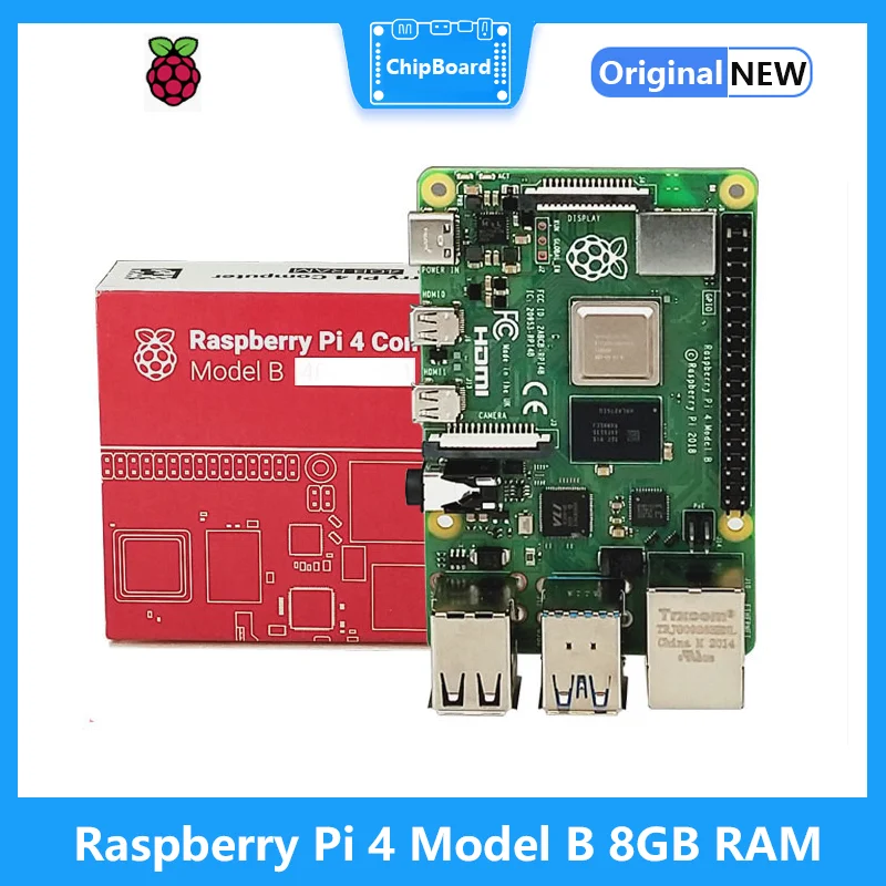 

Raspberry Pi 4 Model B 8GB RAM linux Development Board Cortex-A72 64-bit Quad core 1.5GHz SOC 2.4&5.0 GHz WiFi Bluetooth 5.0