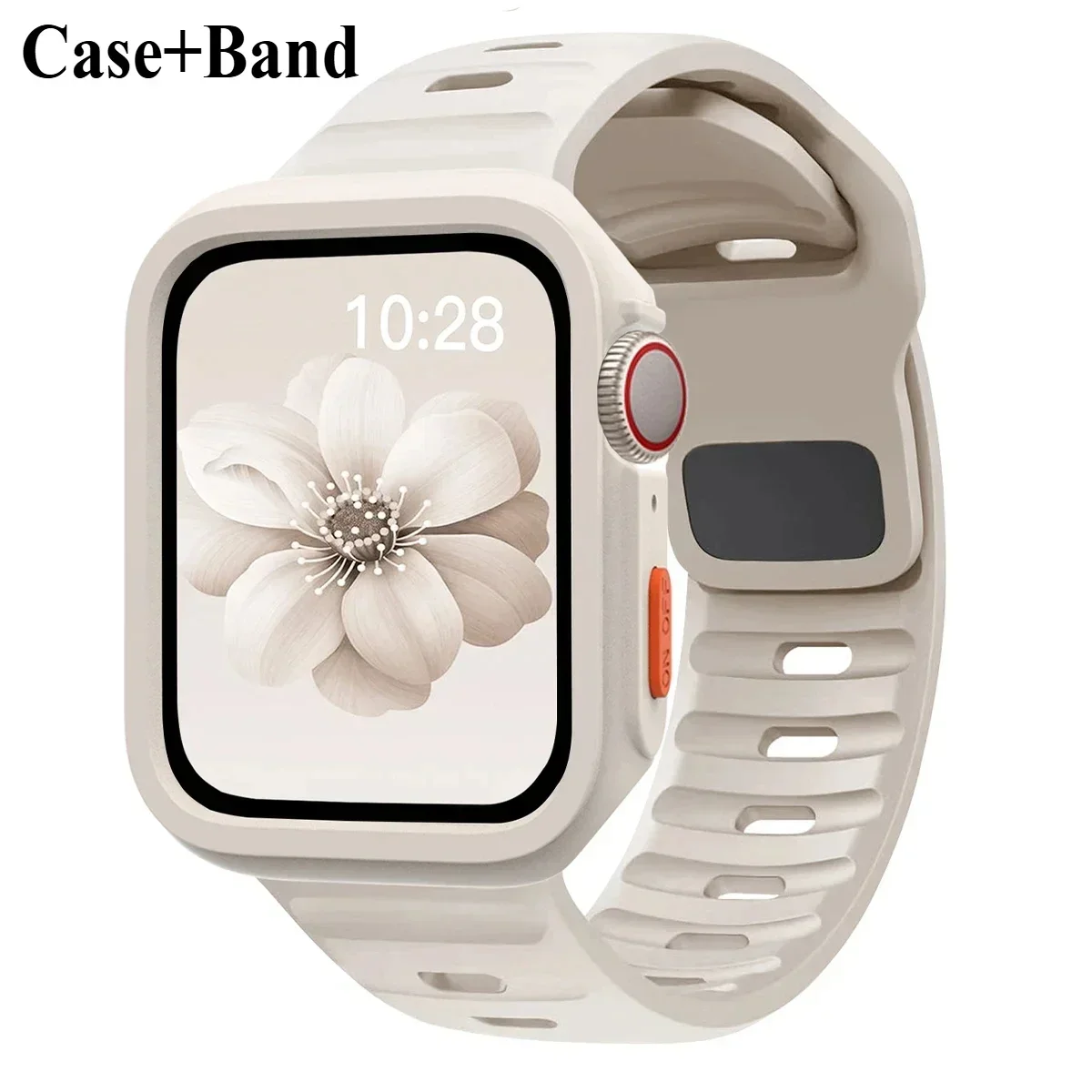Candy Silicone Case and Strap for Apple Watch - Vibrant Rubber Band Accessory