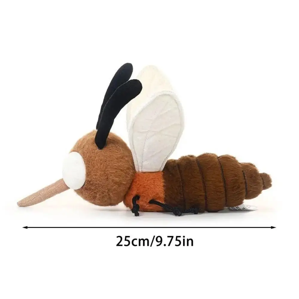 Stuffed Animal Mosquito Plushie Home Decoration Soft Pillow Mosquito Insect Toy Cartoon Funny Insect Stuffed Mosquito Kids Toy