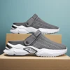 Men's Orthopedic Hollow Out Summer Slippers Sandal Mesh Shoes Sandals Diabetic Walking Boat Shoes Breathable with Arch Support 4