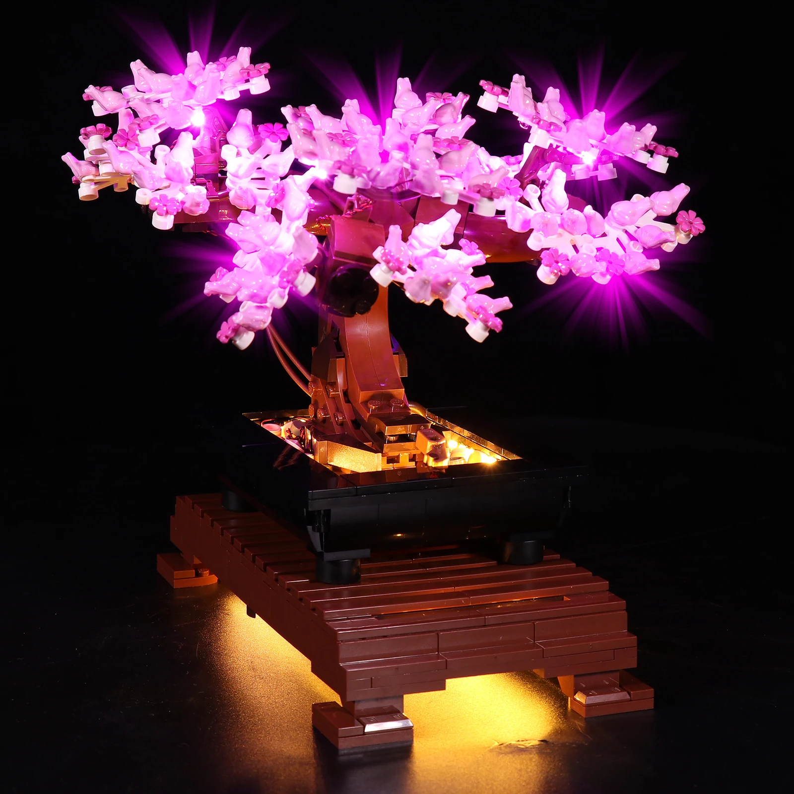 Vonado Led Light Kit Per 10281 Pink Bonsai Tree Plant Building Blocks Set (Non Includere Il Modello) Mattoni Giocattoli Per Bambini