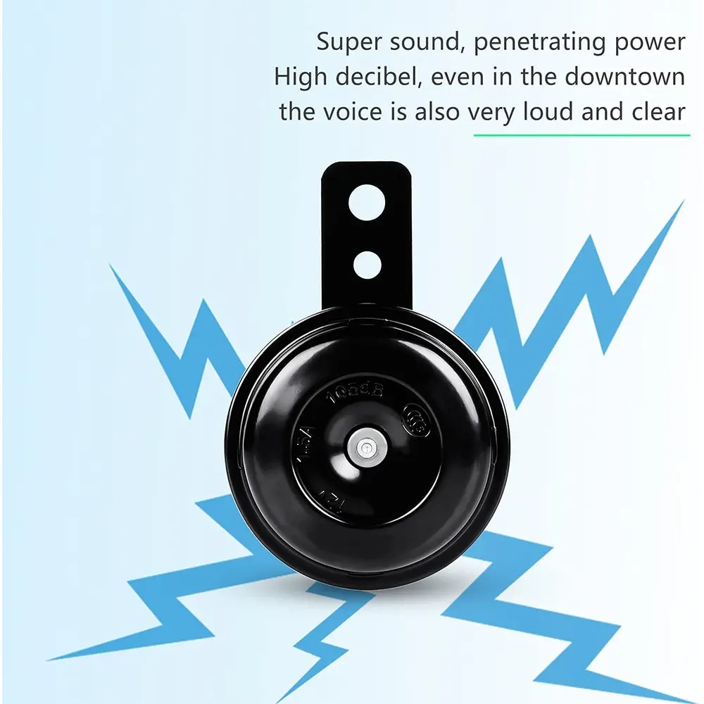 Motorcycle Electric Horn Kit Speakers Scooter Moped Dirt Bike 12/36/72v Waterproof Universal