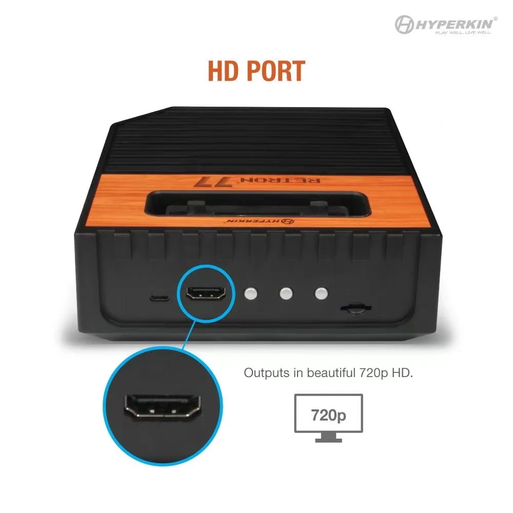 Hyperkin RetroN 77 Ƽ Ÿ 2600 ī,  ̱  ܼ HDMI 