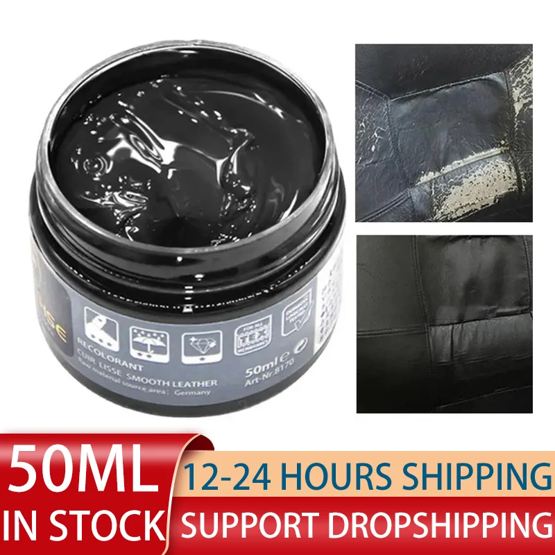 50ML Car Care Liquid Leather Repair Kit Auto Complementary Color Paste Car Seat Sofa Scratch Cracks Paint Care leather repair kit
