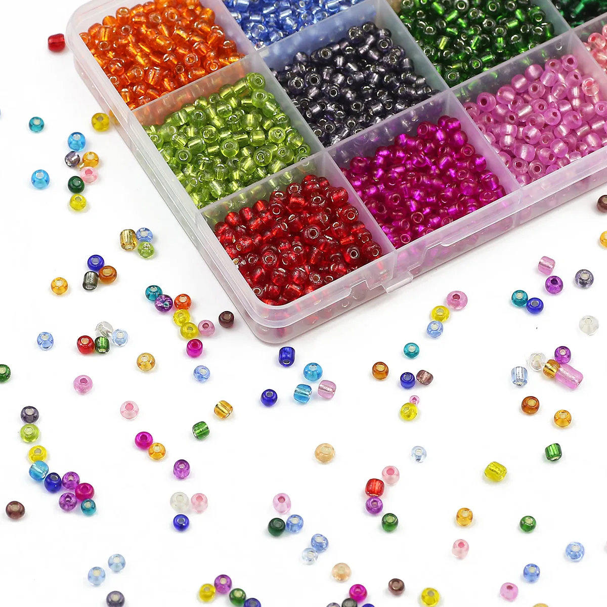 Spaghetti Beads Plastic 25g Opaque Mix Jewellery Spacers Jewelry - Foto 6