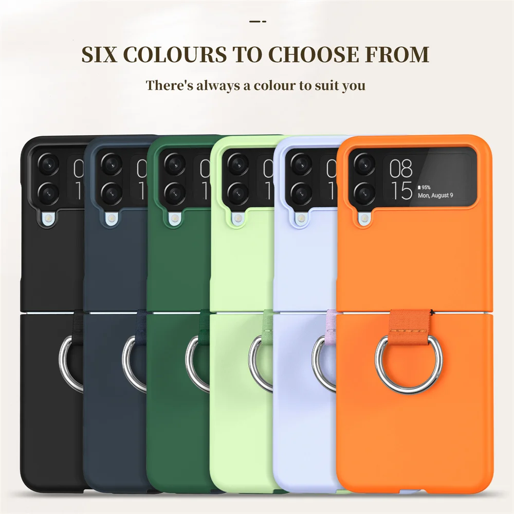 Luxury Matte PC Armor Finger Ring Grip Case in Candy  Design