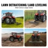 VEVOR Tow Behind Dethatcher 72-inch Tow Dethatcher with 36 Steel Tines 3-Point Lawn Dethatcher Rake with Attachments for Tractor 6