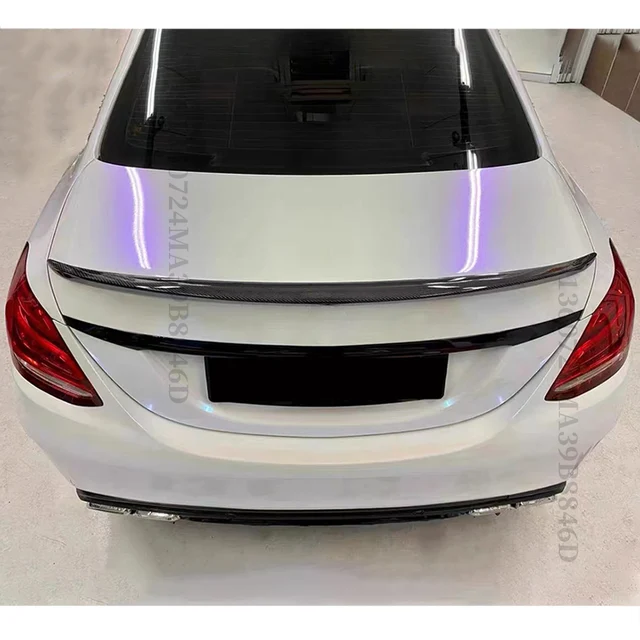 Rear Spoiler Wing Tuning Accessories Racing Trunk Boot Lip For Mercedes  Benz C W205 and C63 C43 4Door 2014-2021 AMG Style Tail - AliExpress