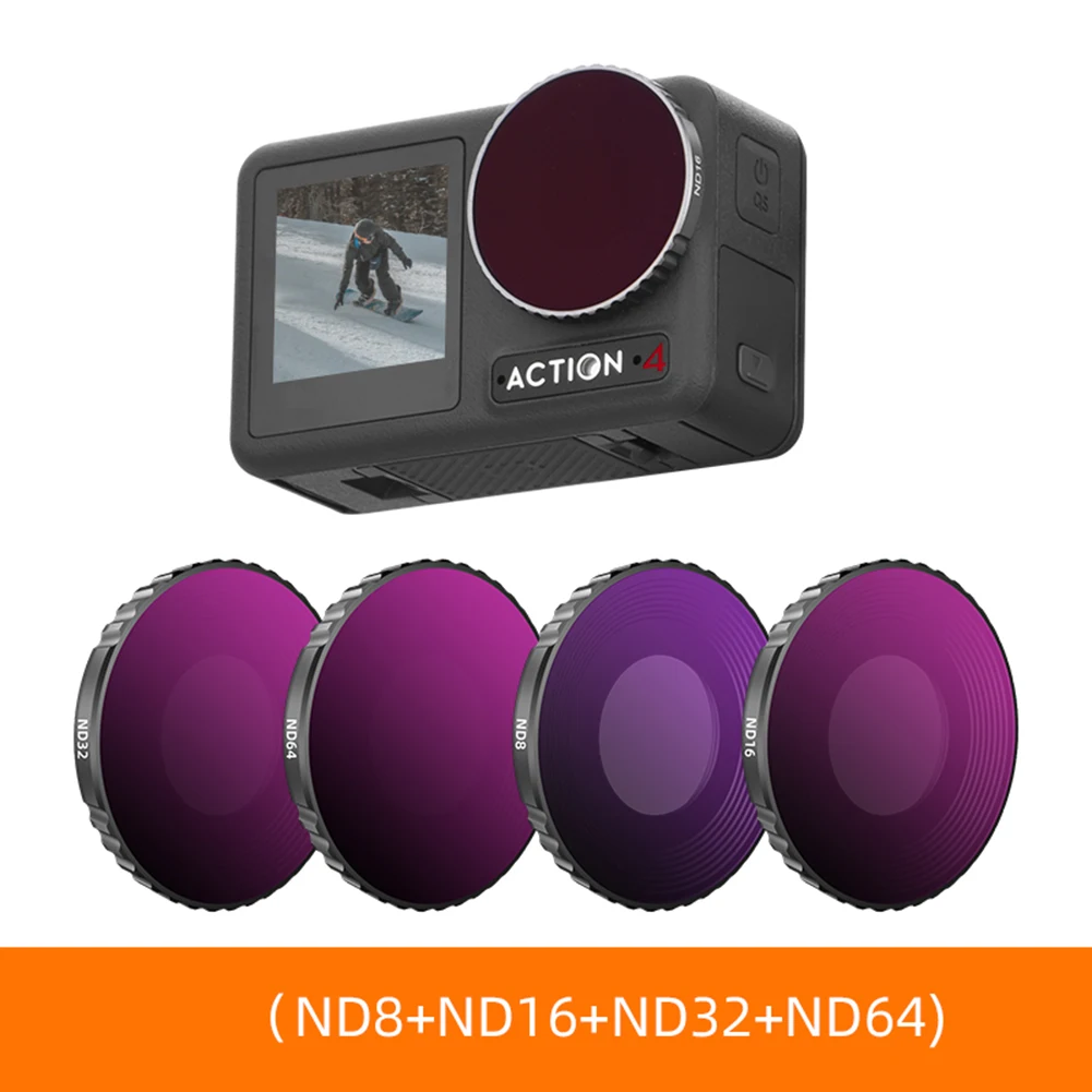 Filtro Dell'Obiettivo Compatibile Per Dji Osmo Action 4 Fotocamera Uv/Cpl/Nd 8 16 32 64 Filtro Accessori Per La Protezione Della Fotografia Profession