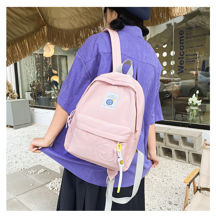 2022 New Travel College Cute Small Backpack School Bags Casual Preppy Style Fashion For Teenage Girls Student Young Girl Women