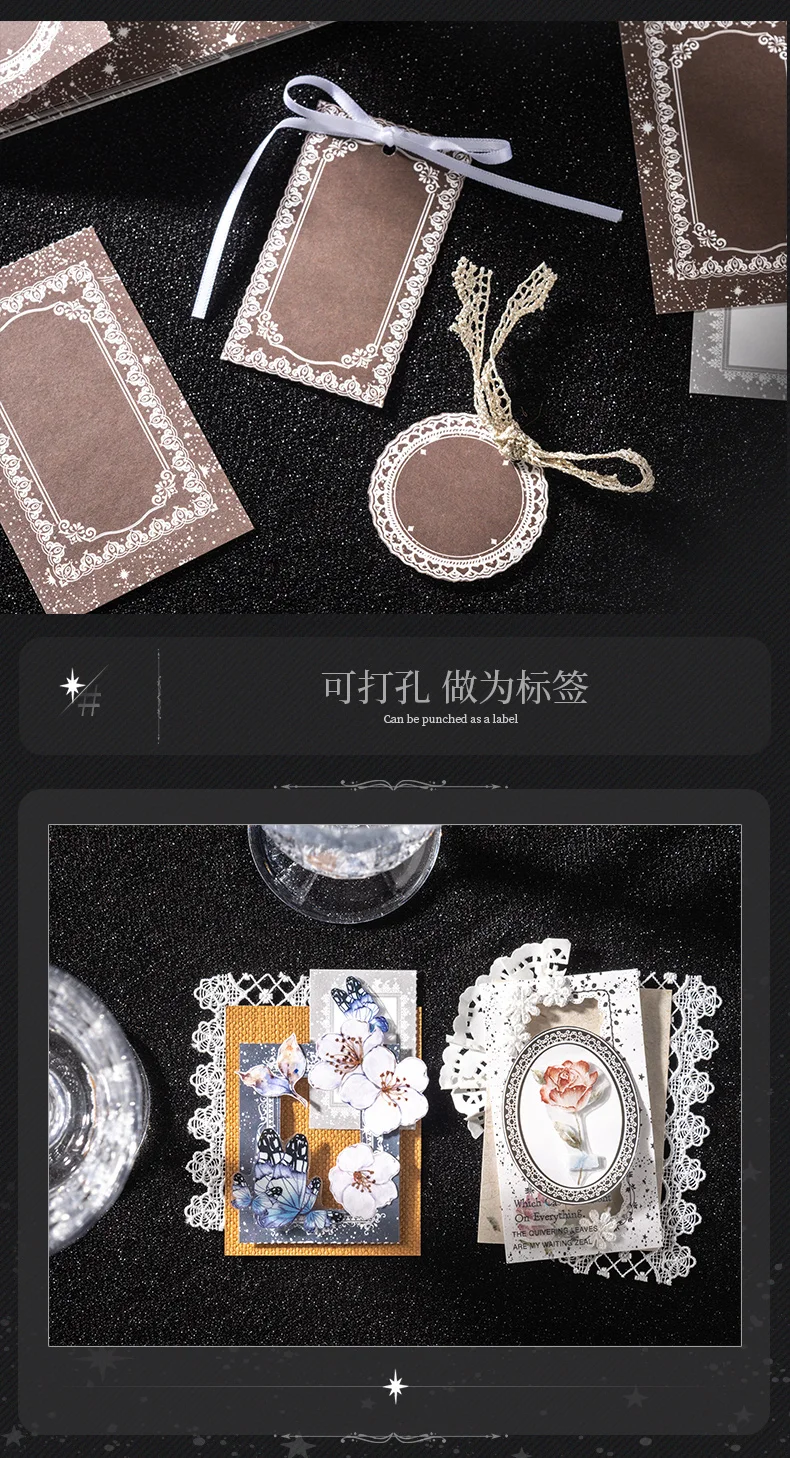 Journal GO 30 Blatt Vintage Notizblock DIY Scrapbooking Dekor Junk Journal Material Papier Briefpapier Notizen Papier Schulbedarf – Detail 9