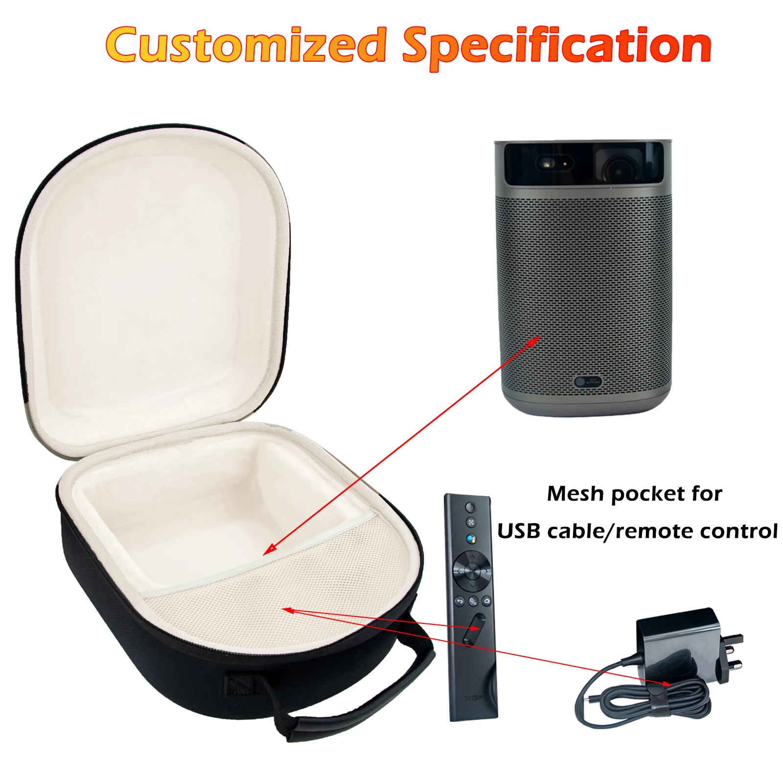 Portátil à Prova de Choque Projetor Bolsa de Armazenamento Xgimi Mogo Pro Estojo Rígido Eva Estojo de Viagem Acessórios Projetor - Image 2