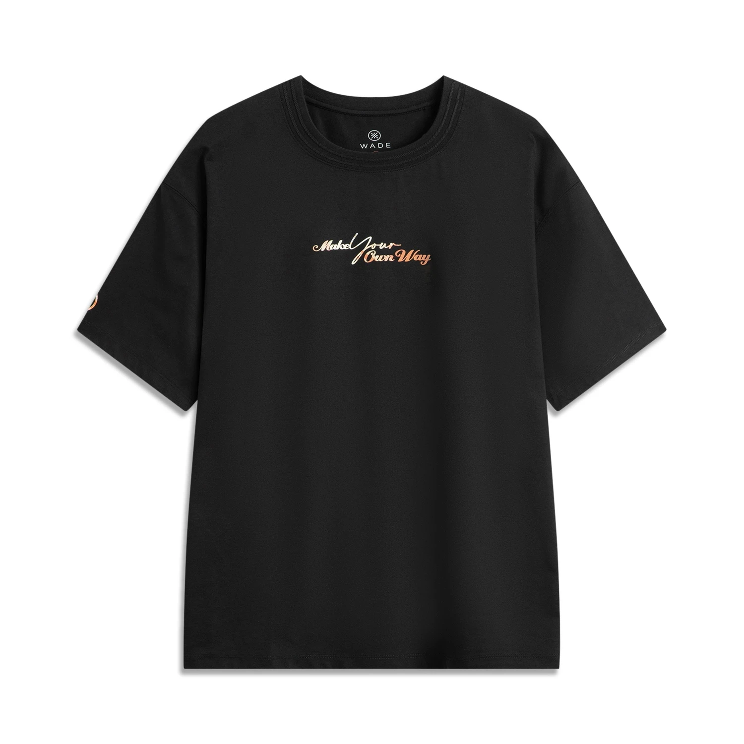 Li-Ning Men Wade T-shirt 64%Cotton 36%Polyester Loose Fit Breathable Sports Casual Short Sleeve Culture Tee Tops men sport tees