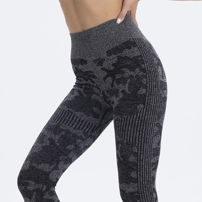 

Gym Yoga Pants Women Fitness Seamless Sport High Elastic Camouflage Print Leggings Push Up Workout Running Leggings Feminina