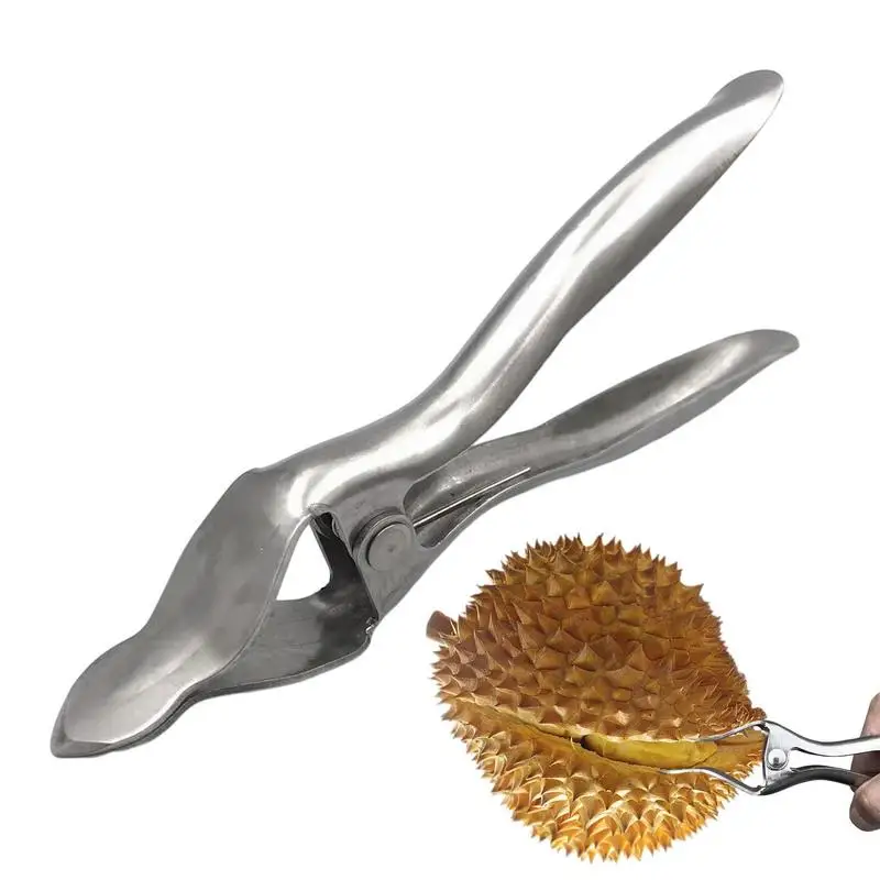 

Durian Opener Tool Stainless Steel Durian Opener Safe Time-Saving Fruit Opener Durian Pliers For Household Fruits Kitchen